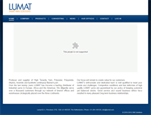 Tablet Screenshot of lumat.com